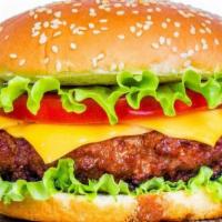 Hamburger · Made from our own hamburger meat patty recipe for and un-match flavor and tenderness.
Hecho ...