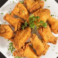 592 Signature Wings · Serving of six wings, flavors include 592 signature sauce, buffalo sauce, mild or hot, lemon...