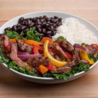  Grilled Picanha (Top Sirloin Cap) Bowl. · Flavorful and tender Brazilian styled Picanha Steak with red onions, bell peppers, and cherr...