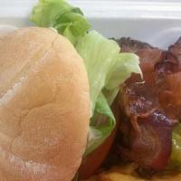 Home Run Burger · Crispy Bacon & Cheese.