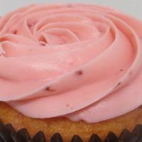 Strawberry Cupcake · Strawberry cake with strawberry buttercream.