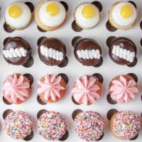 Dozen Mini Assorted Cupcakes Box · Assorted Mini Cupcakes