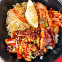 Spicy Chicken · Char grilled chicken with teriyaki glazed and spicy gochujang