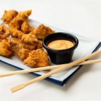 Karaage Plate · Deep fried chicken bites served with spicy mayo.