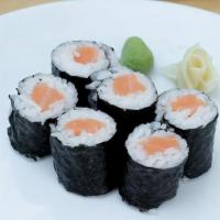 Salmon Roll · Fresh salmon* and rice rolled in seaweed