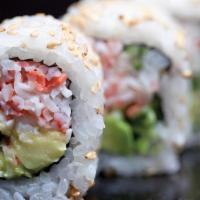 California Roll · Krab† , cucumber and avocado rolled in seaweed and rice