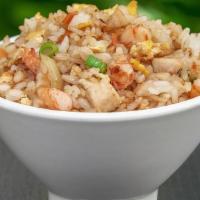 Hibachi Chicken Rice With Shrimp · 