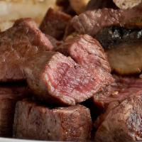 Hibachi Steak · New York strip steak* and mushrooms hibachi grilled to your specification.