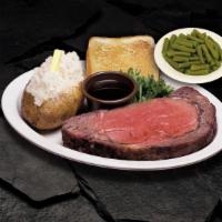 Grilled Prime Rib · We take our seasoned and slow-smoked prime rib, lightly grill it to seal in the flavor, then...