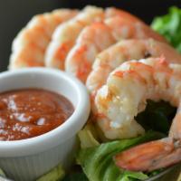 Jumbo Shrimp Cocktail · Five jumbo shrimp, zesty cocktail sauce
