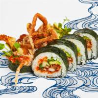 Spider Roll · 6 piece cut roll.