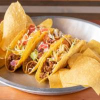 3 Tacos · Start off with our mouthwatering tacos, then add your choice of protein, beans and all the f...