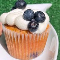 Blueberry Lemon · Lemon cupcake infused with blueberries in every bite