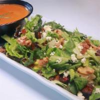 1/2 F2O Fig Salad** · Mixed Baby Greens, Golden Raisins, Dried Figs, Candied Walnuts, Blue Cheese Crumbles.. Recom...
