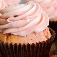Strawberry · Strawberry cupcake with strawberry buttercream.