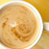 Golden Latte · Coconut milk, coconut sugar, MCT oil, coconut water, freeze-dried turmeric juice, Ceylon cin...