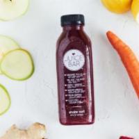Sweet Beet · Beets, carrots, apples, ginger, and lemon.