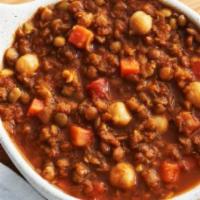 Organic Lentil & Chickpea · This hearty organic soup features lentils, chickpeas, and tomatoes simmered in a herbed stoc...