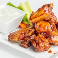 Buffalo Wings (10) · Select Hot, Mild, BBQ, Honey BBQ, Chili Thai, Honey Garlic or Scores Special Dry Rub. Served...