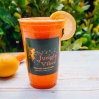 Fountain Of Juice · carrot, lemon, ginger, green apple, and orange.