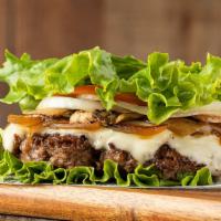 Guilt-Free Burger · Lettuce Wrap, 4 Oz Black Angus Meat, White American Cheese, Fresh Tomatoes, Grilled Onions, ...