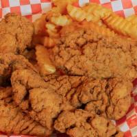 5 Finger Munch (Fried Chicken) · 5 fried chicken fingers with fries. Comes with ketchup OR 1  dipping sauce of your choice. ...