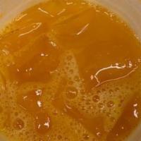 Orange Juice · Jugo de naranja 16 ounce.