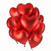 One Dozen Heart Balloons (Mylar) · No better way to show someone you love them by sending them a bouquet of 6 Heart Balloons! W...