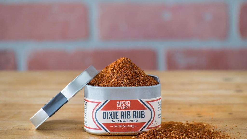 Rub-Dixie Rib · Here at Martin’s we use this Memphis-style dry rub as a finisher on our famous ribs.