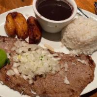 Baby Palomilla · Pounded cuban-style steak.