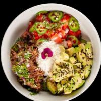 Keto Bowl · Avocado, cotija cheese, and pico de gallo (Keto diet).