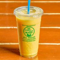 Miami Mango Madness · Mango, pineapple, orange juice.
