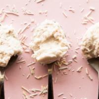 Toasted Coconut Ice Cream  (Pint) · Dairy free. A coconut lover's favorite , a coconut milk base ice cream with perfectly toaste...