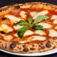 Margherita Pizza · Tomato sauce, mozzarella, and basil.