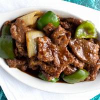 Pepper Steak With Onions · Served with ham fried rice or steamed white rice.