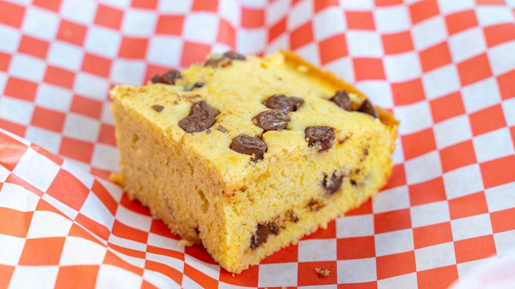 Chocolate Chip Cornbread · The only place in the world you'll find it!