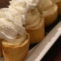 Coconut Cake · Banana pudding, cheesecake spring roll