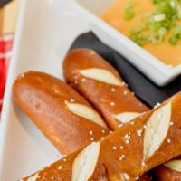 B&B'S Cheese Strats · Pretzel Bread Sticks Served with Brew-Cheese Dip