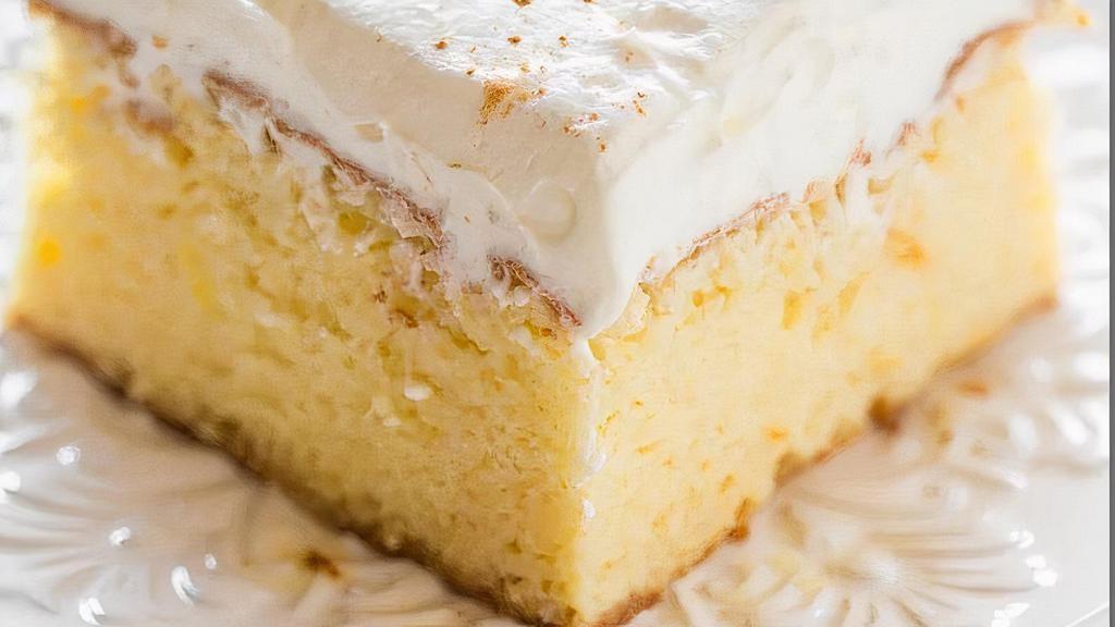 Tres Leches Cake · Tres leches cake gets its name because after making a soft, tender cake