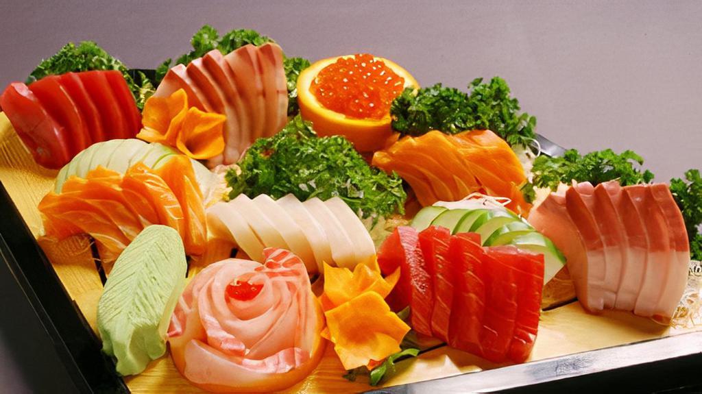Sashimi Deluxe · 24 pieces chef choice sashimi.