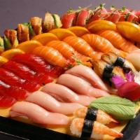 Yuki Sushi Special · 3 pieces of each, tuna, salmon, yellowtail & spicy tuna roll.