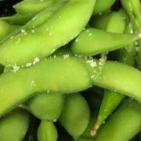 Edamame · Salted steamed soybean.