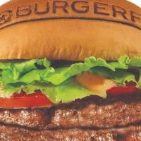 Burgerfi Burger · All-Natural Angus Beef Free of Hormones, Steroids, and Antibiotics, Lettuce, Tomato, BurgerF...