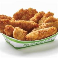 10 Fi'Ed Chicken Tenders · All-Natural, Cage-Free Chicken Breast Tenders Served with Your Choice of Dipping Sauce: Burg...