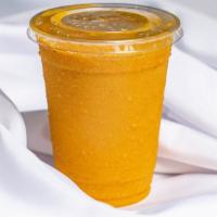 Mango Banana · Almond butter, almond milk, honey and whey protein.