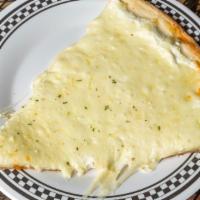 Pizza Bianca (White) · Mozzarella, Ricotta & Romano cheese.