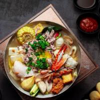 No10 . Japanese Miso Hot Soup 日式味增锅 · Suggested Calories: 850.6. Larger. Taiwanese Cabbage, Napa, Pork Slices, Crab, Udon, Enoki M...