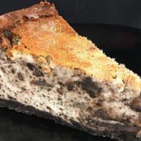 Oreo Cheesecake · Oreo Cheesecake slice with an Oreo crust.