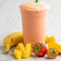 Hawaiian Cooler · Banana, strawberry, mango and pineapple juice
