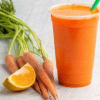 Orange Carrot · Freshly squeezed orange and natural carrot juice,